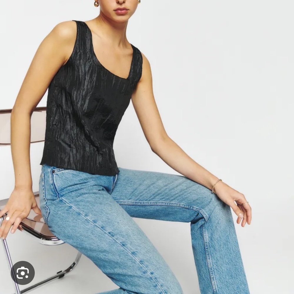 Reformation Black Frida Top NWT